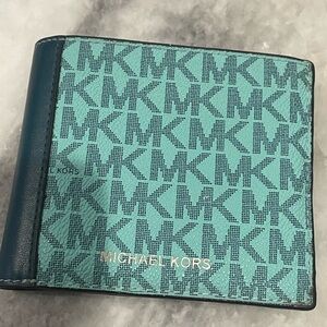 Michael Kors Blue Monogram Key Holder